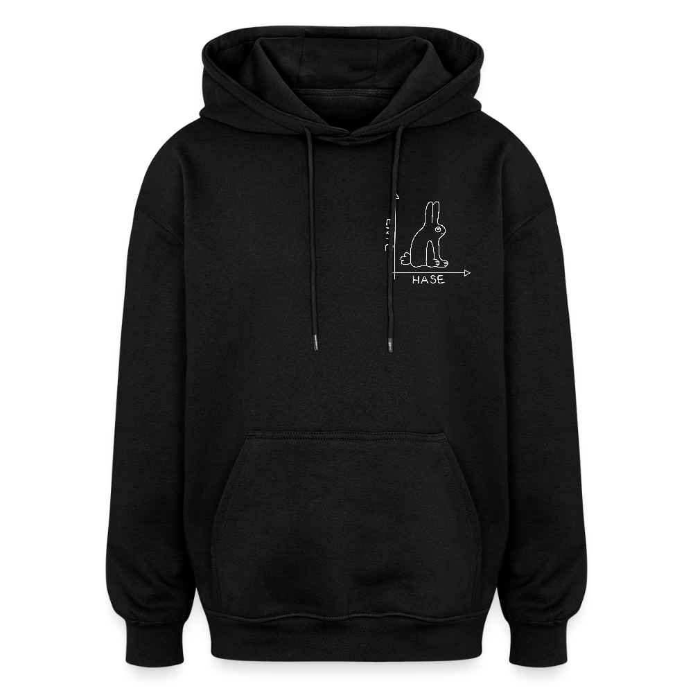 Oversized Unisex Hoodie - Schwarz