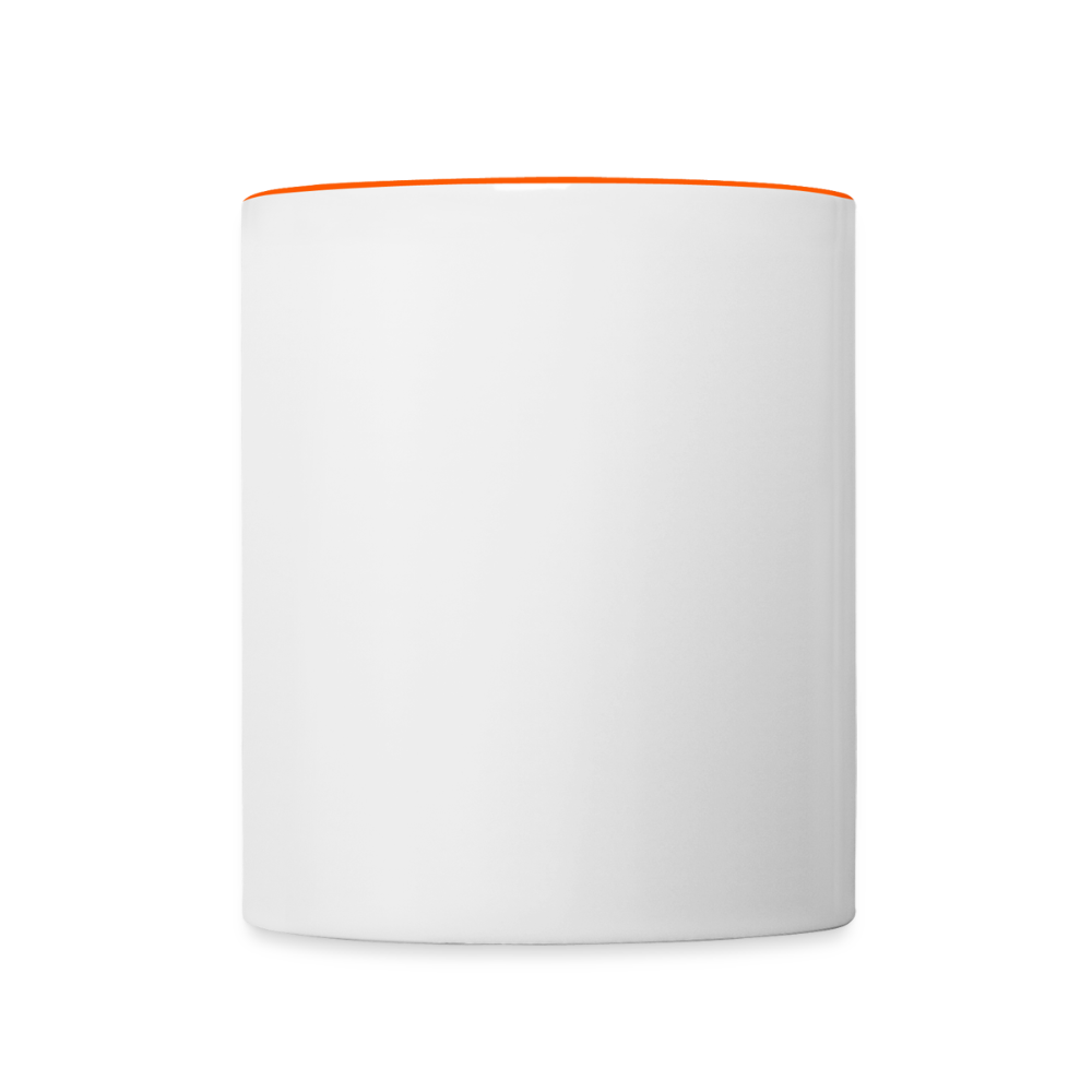 Tasse zweifarbig - Weiß/Orange
