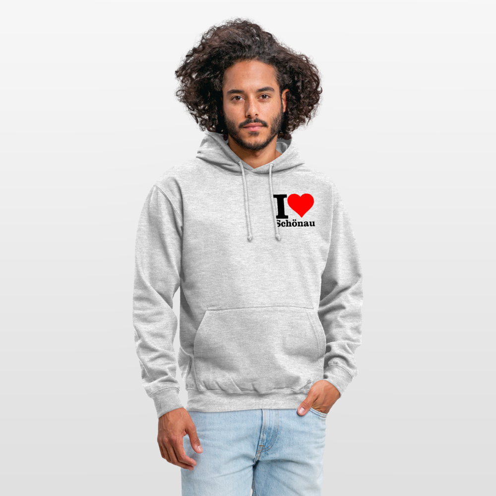 Unisex Hoodie - Hellgrau meliert