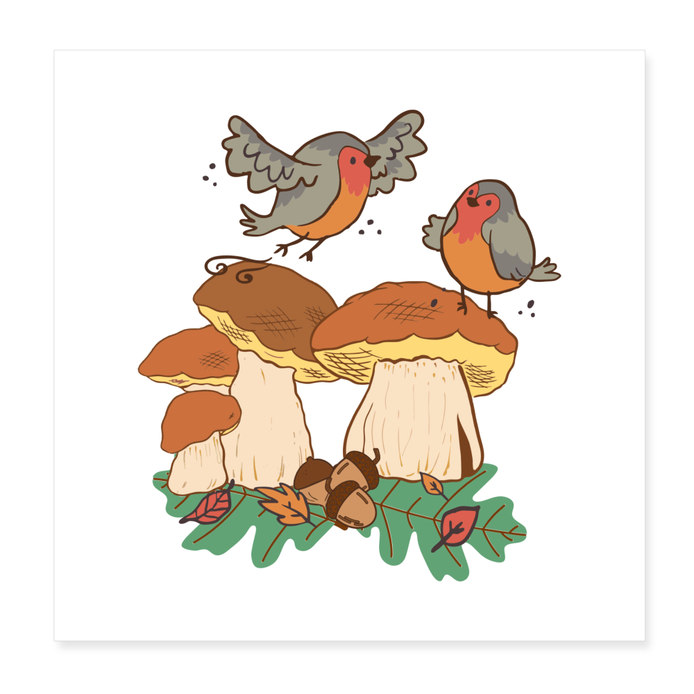 Poster 20x20 cm - Weiß