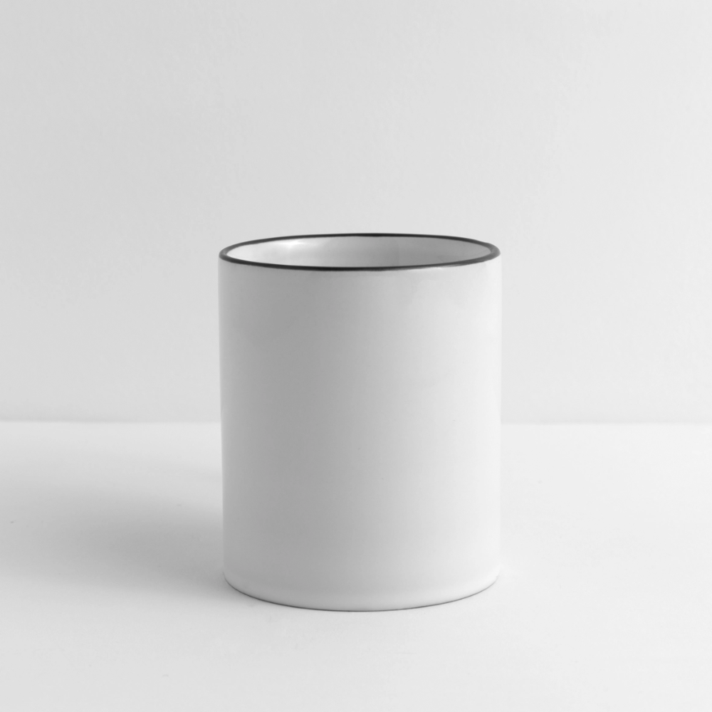 Tasse zweifarbig - Weiß/Schwarz