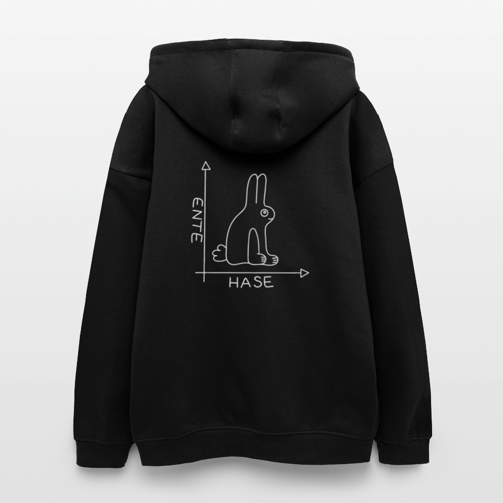 Oversized Unisex Hoodie - Schwarz