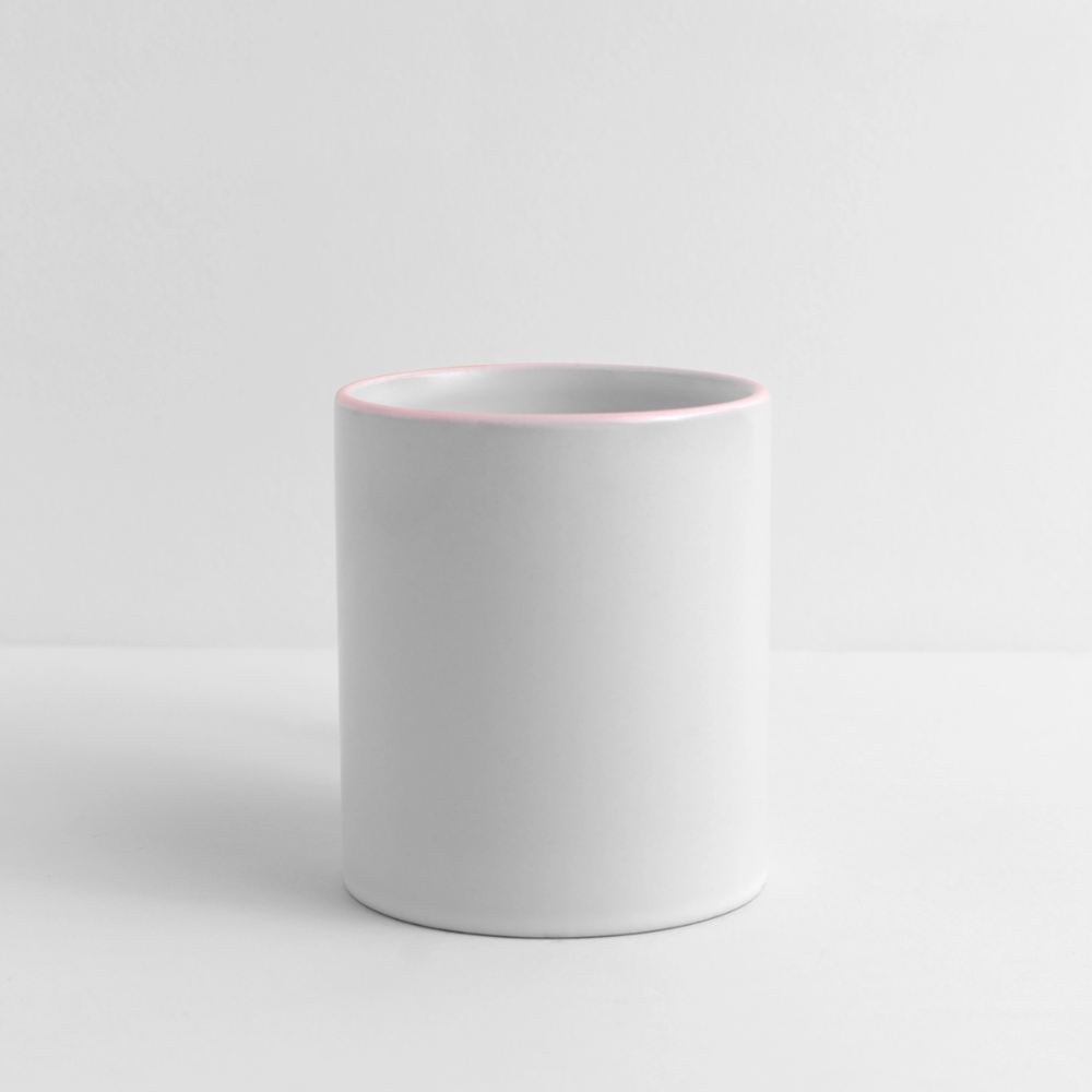 Tasse zweifarbig - Weiß/Pink