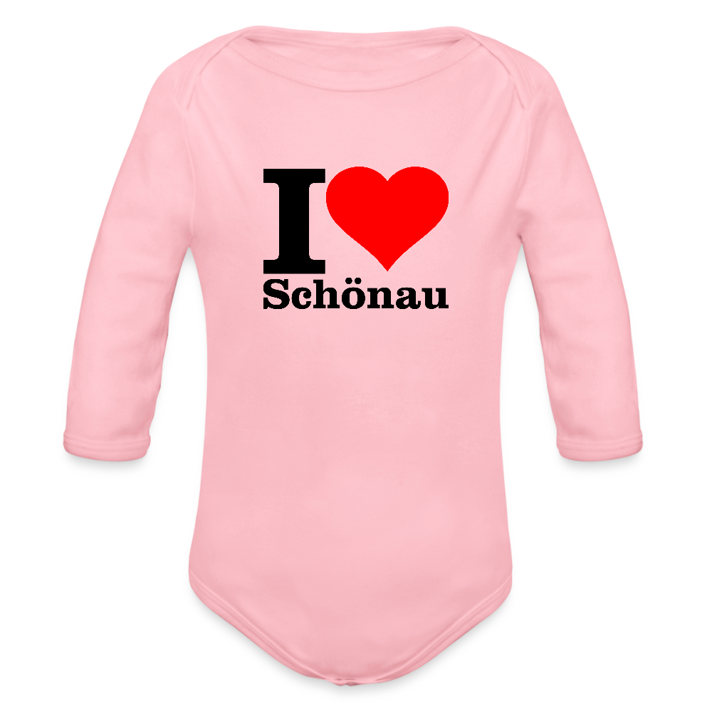 Baby Bio-Langarm-Body - Hellrosa