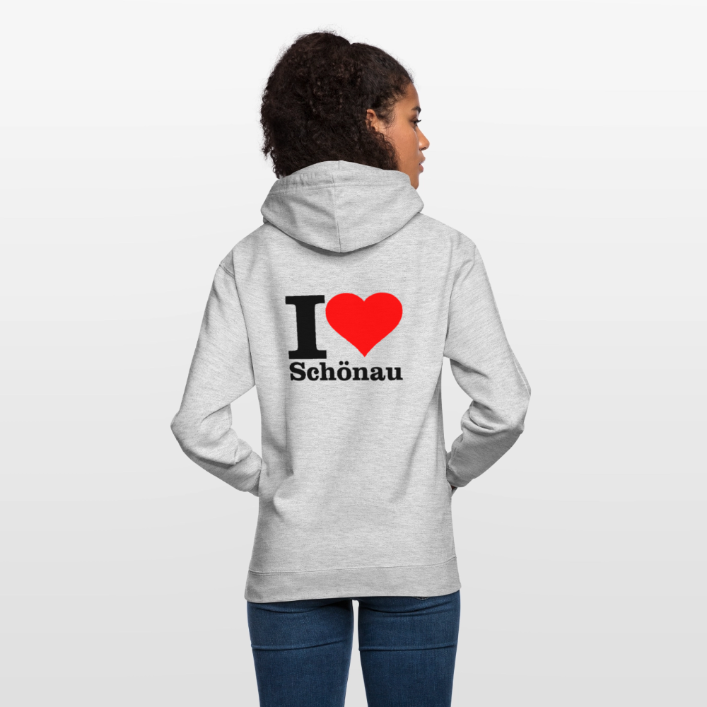 Unisex Hoodie - Hellgrau meliert
