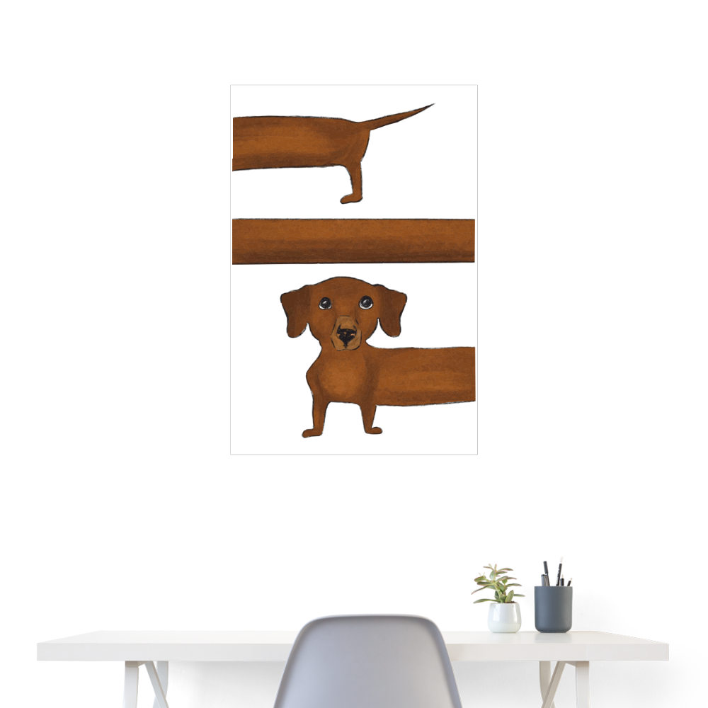 Poster 60x90 cm - Weiß