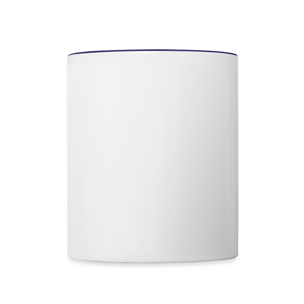 Tasse zweifarbig - Weiß/Kobaltblau