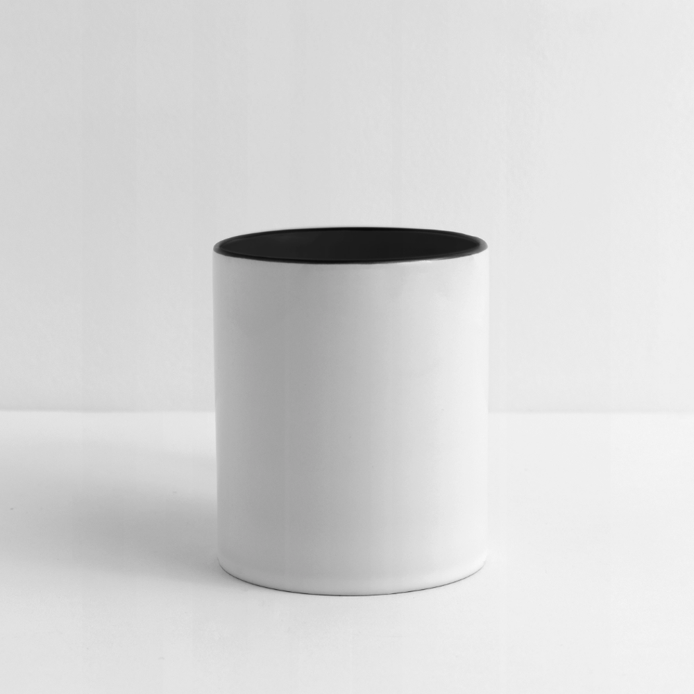 Tasse zweifarbig - Weiß/Schwarz