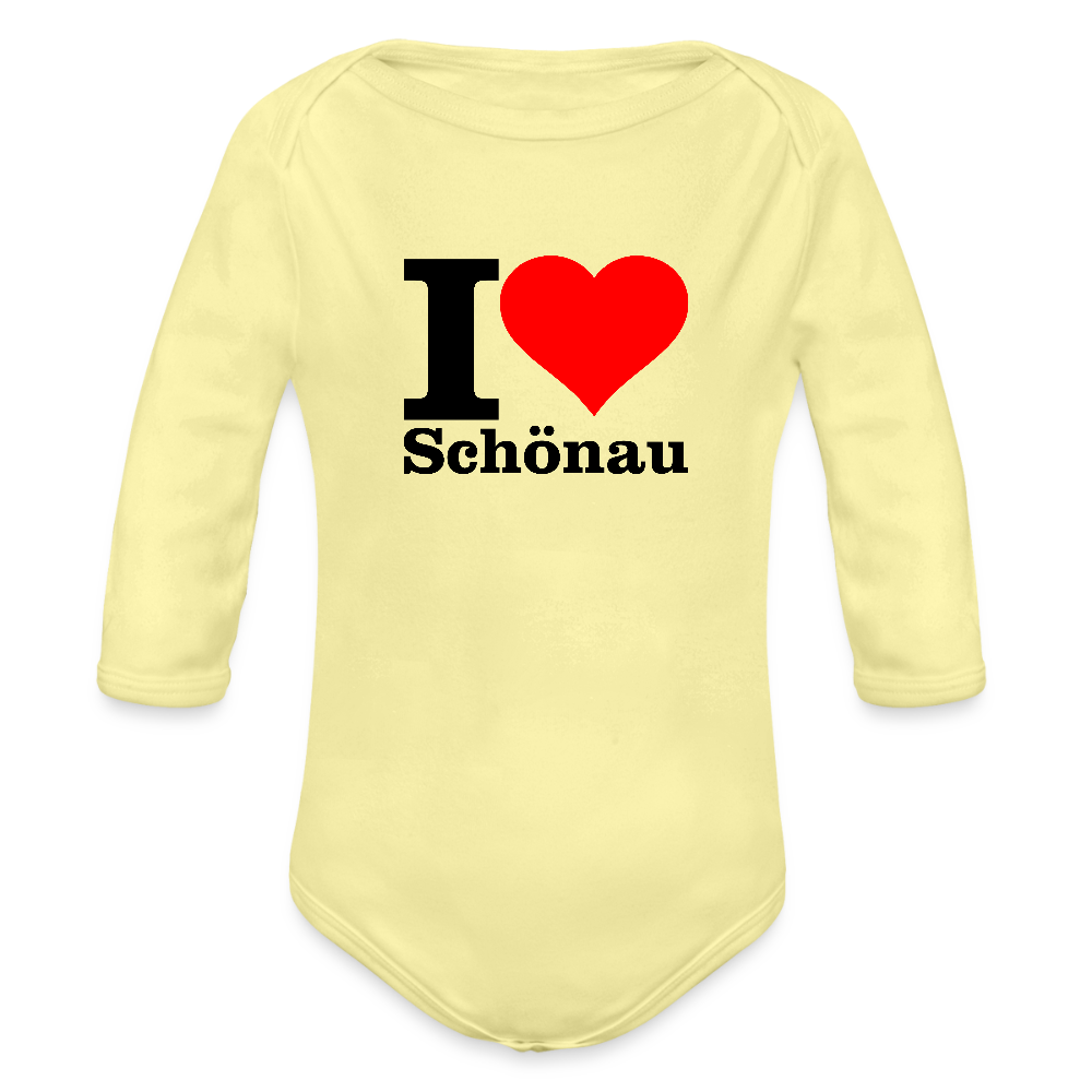 Baby Bio-Langarm-Body - Hellgelb