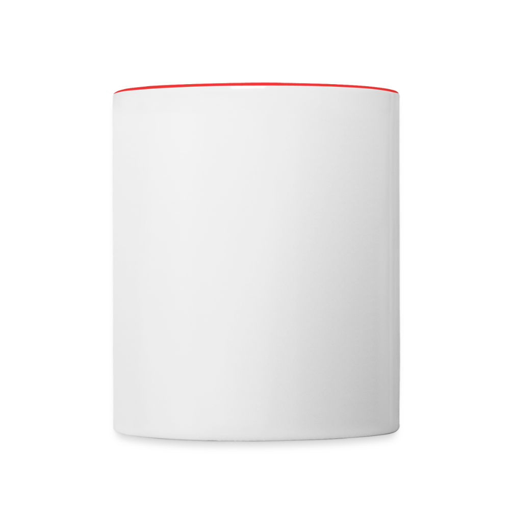 Tasse zweifarbig - Weiß/Rot