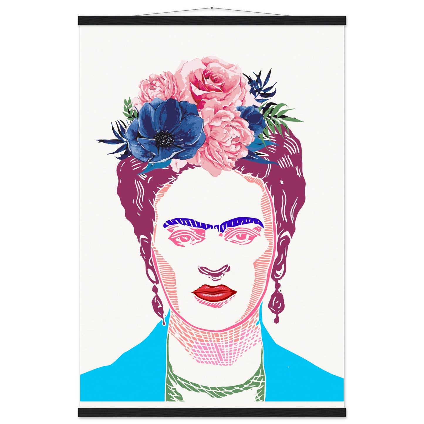 Poster aus mattem Papier in Museumsqualität mit Leisten