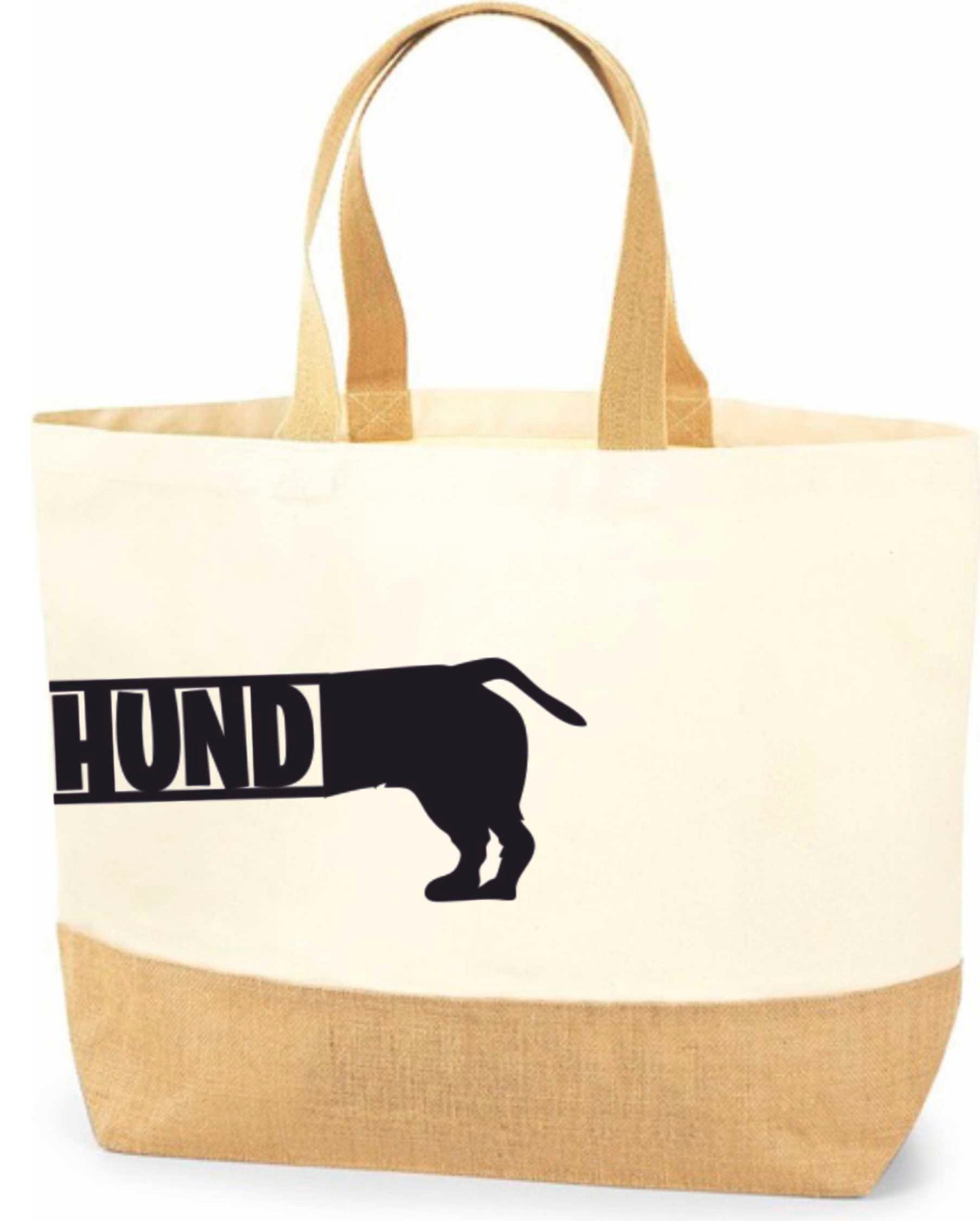Strandtasche mit Dackel-Motiv von Karls Kunsthaus
