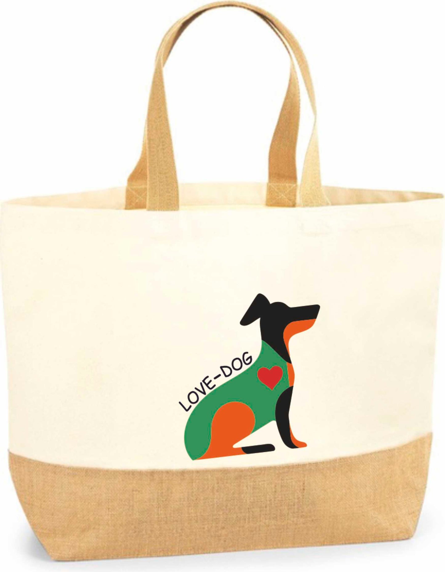 Strandtasche mit Dackel-Motiv von Karls Kunsthaus