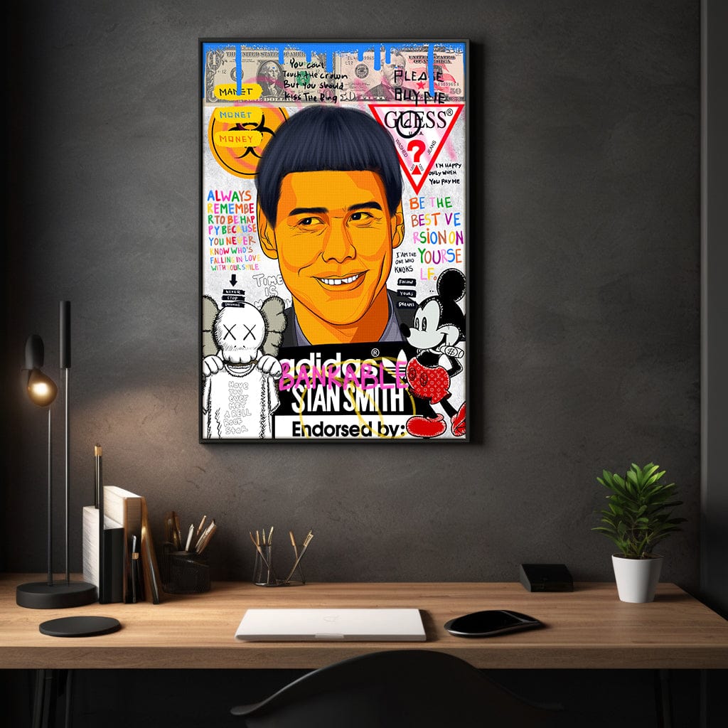 Carrey - Leinwandbild Pop Art