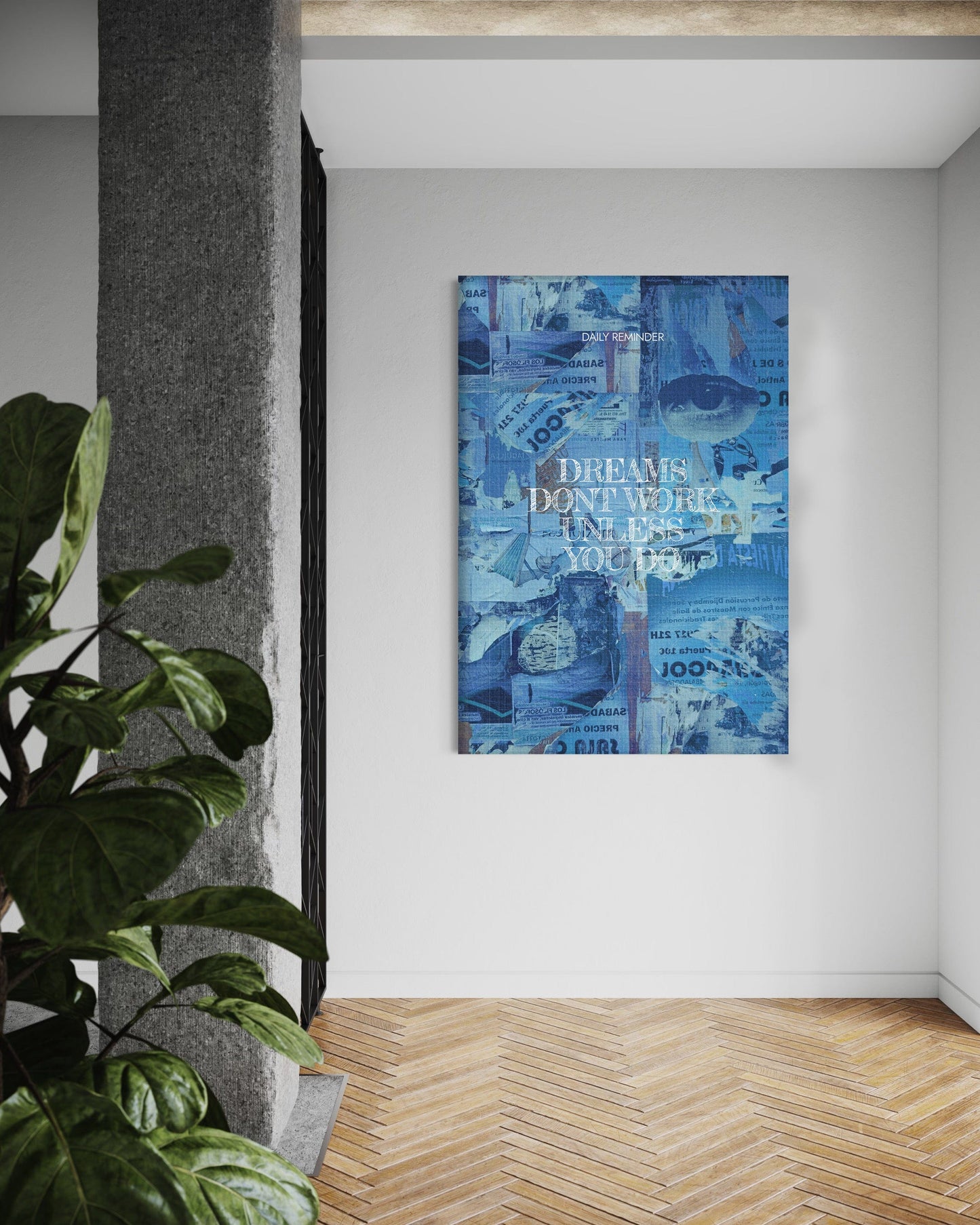 Dreams don't Work - Leinwandbild Motivation