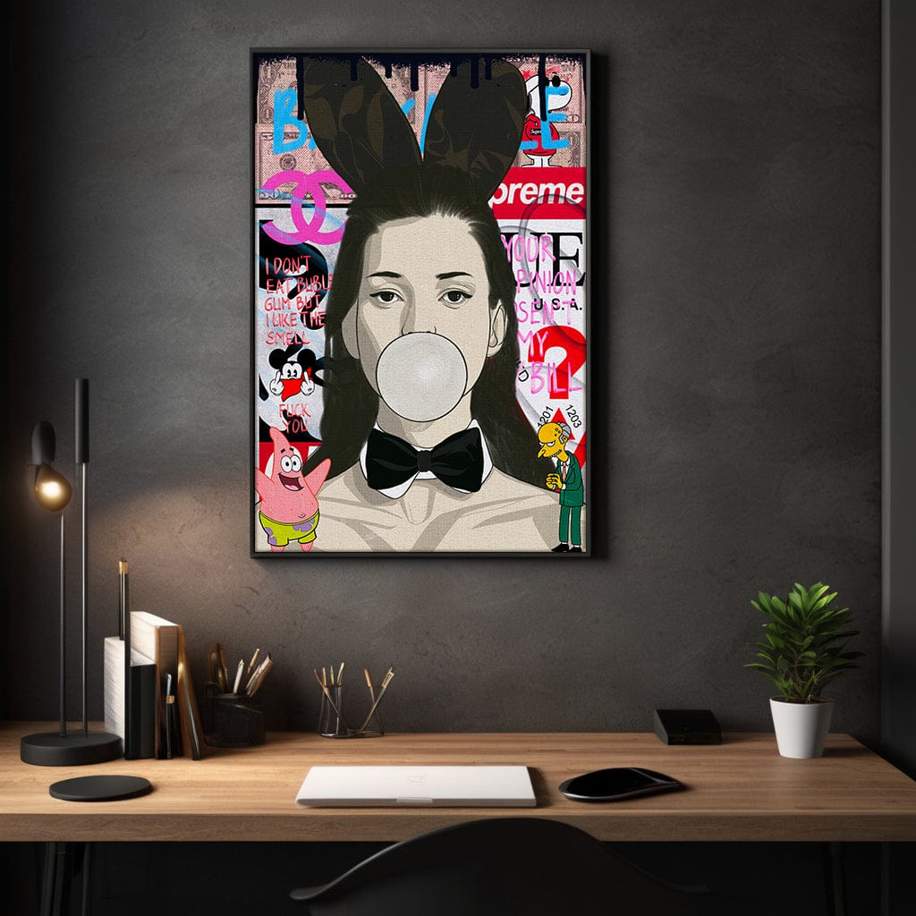Kate Moss - Leinwandbild Pop Art