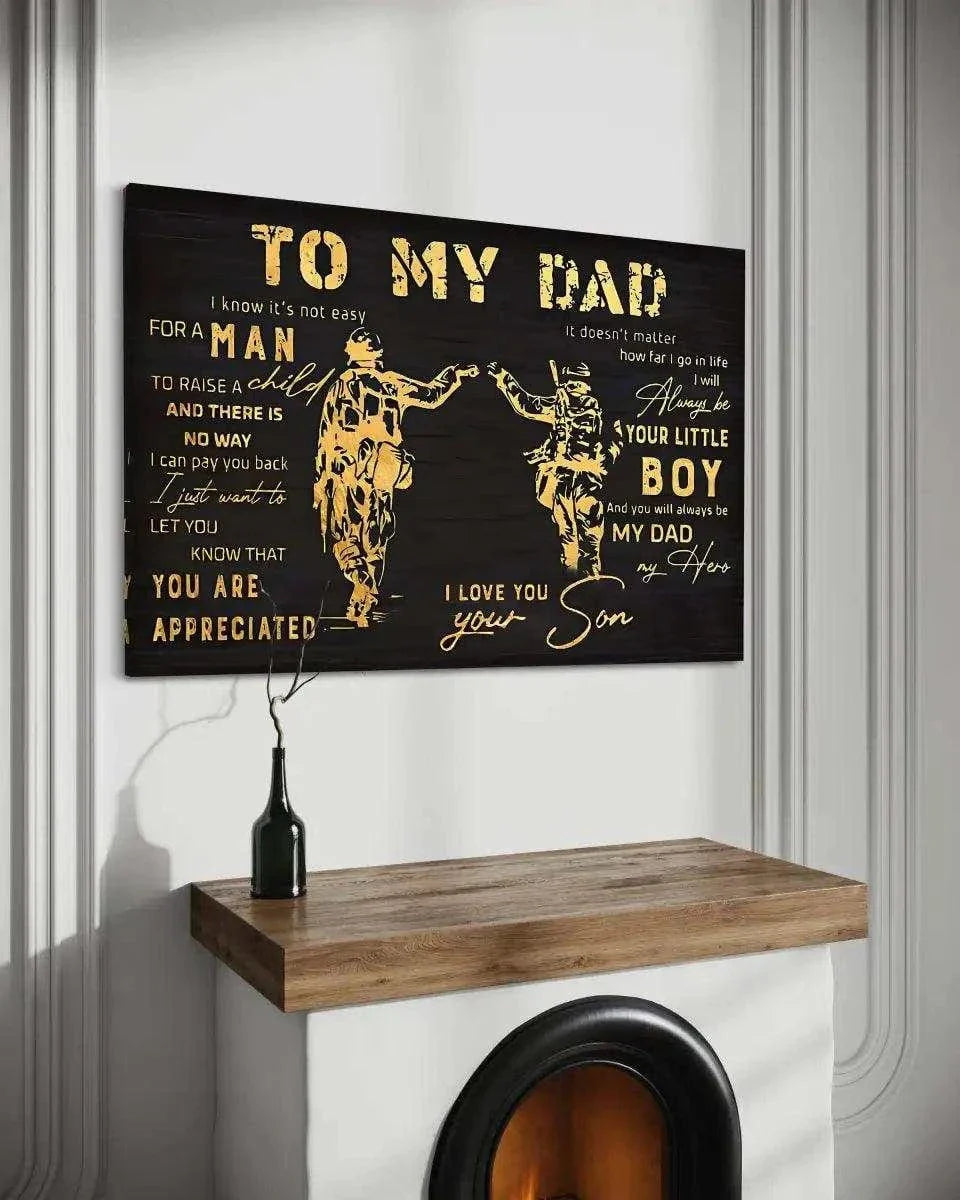 To my Dad - Leinwandbild Lifestyle