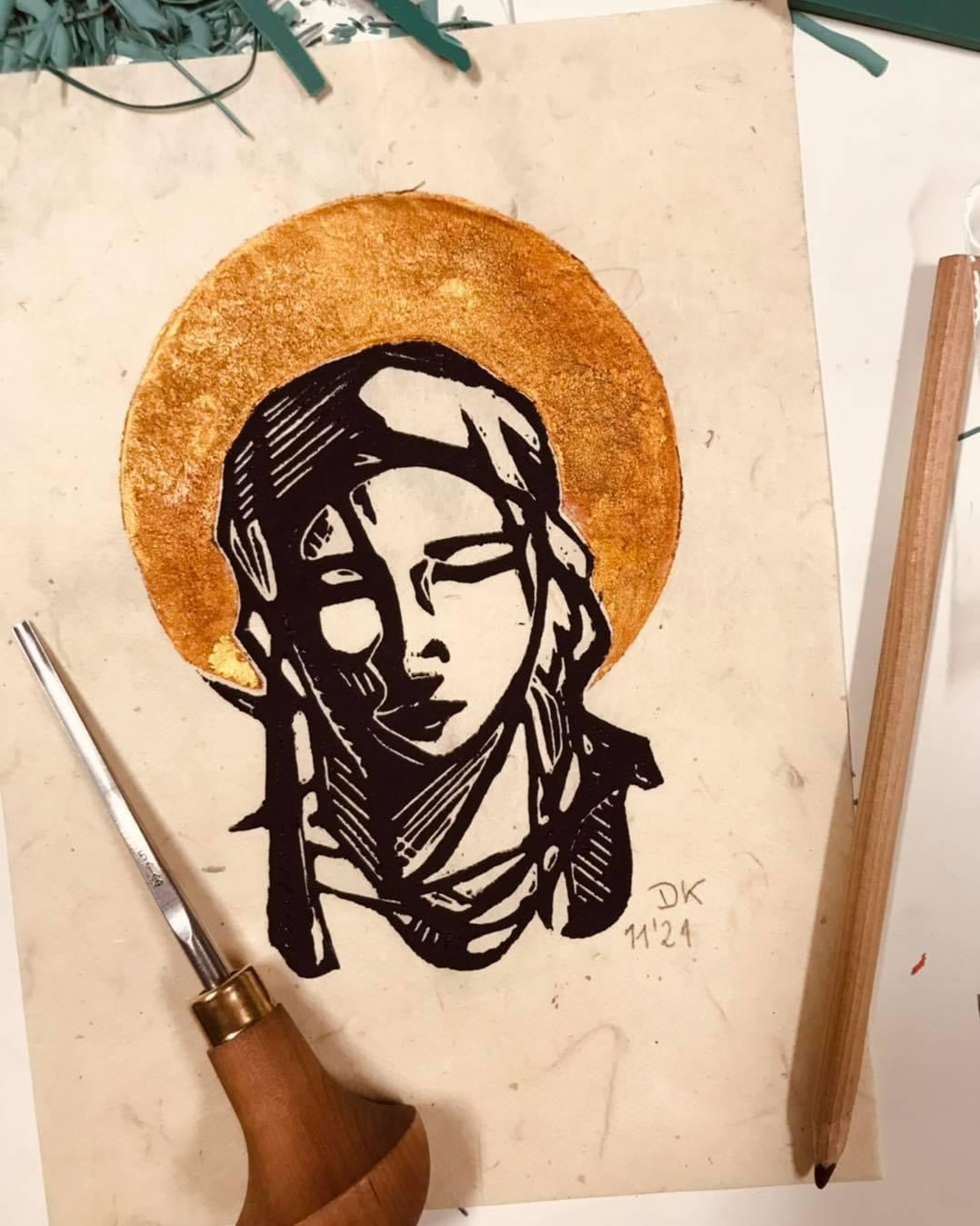 Heilige Maria Print