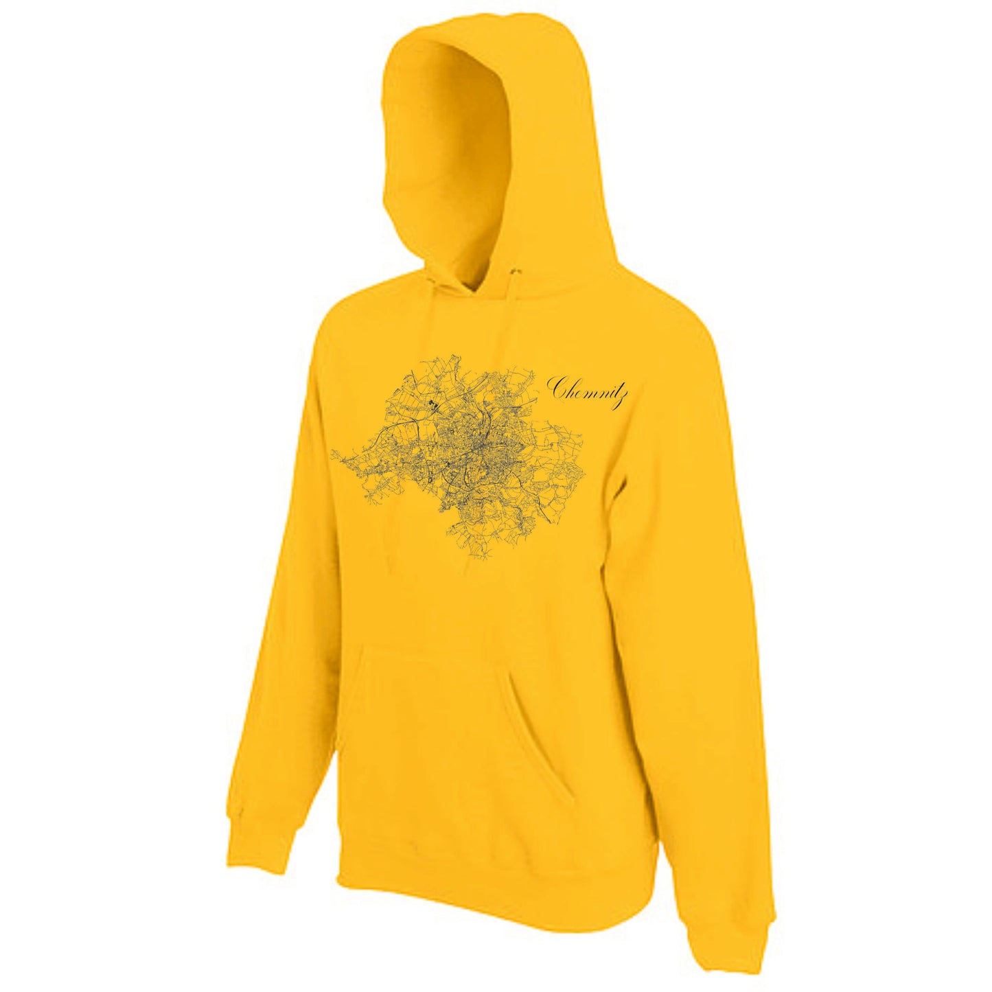 cooler Hoody mit Chemnitz Strassenkarte