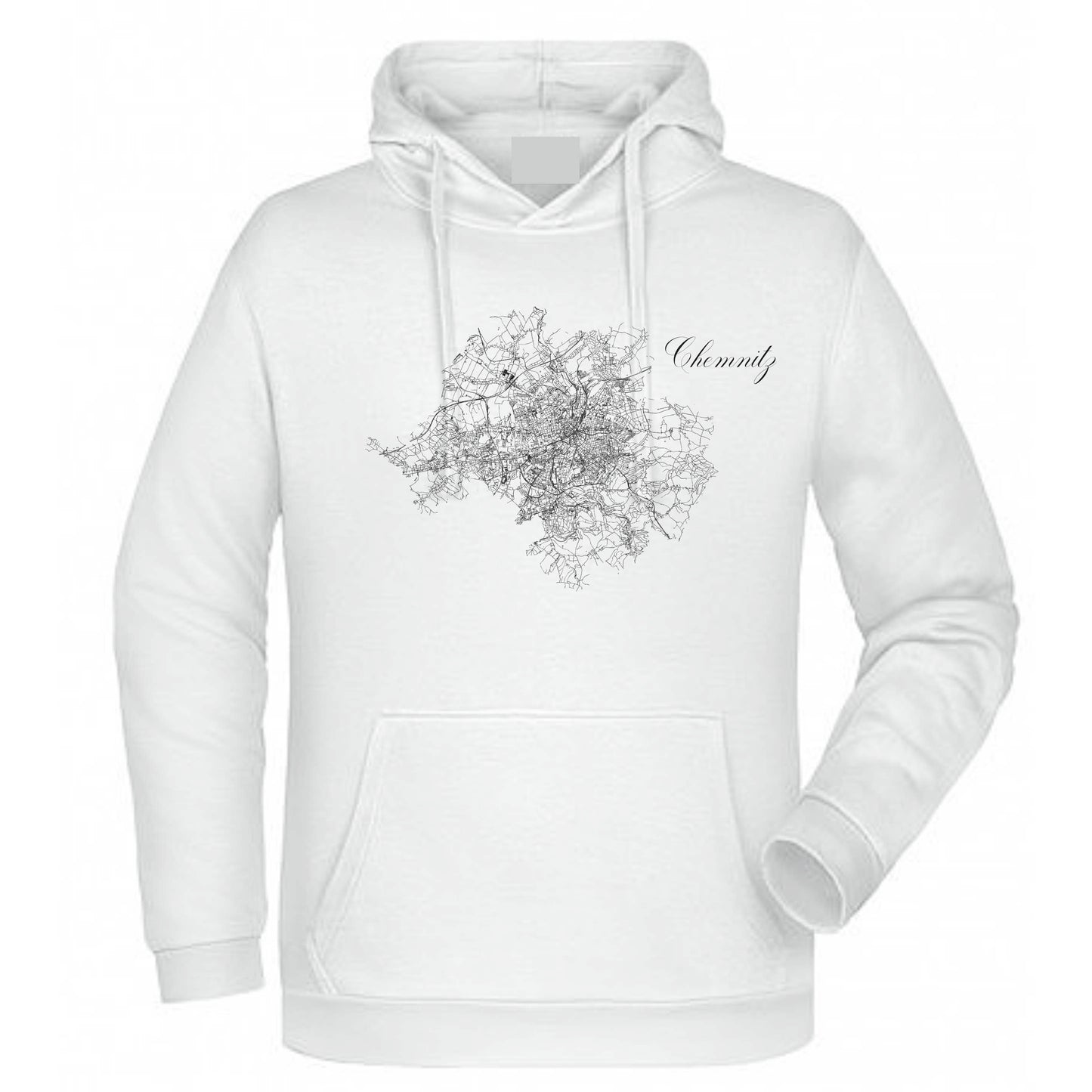 cooler Hoody mit Chemnitz Strassenkarte