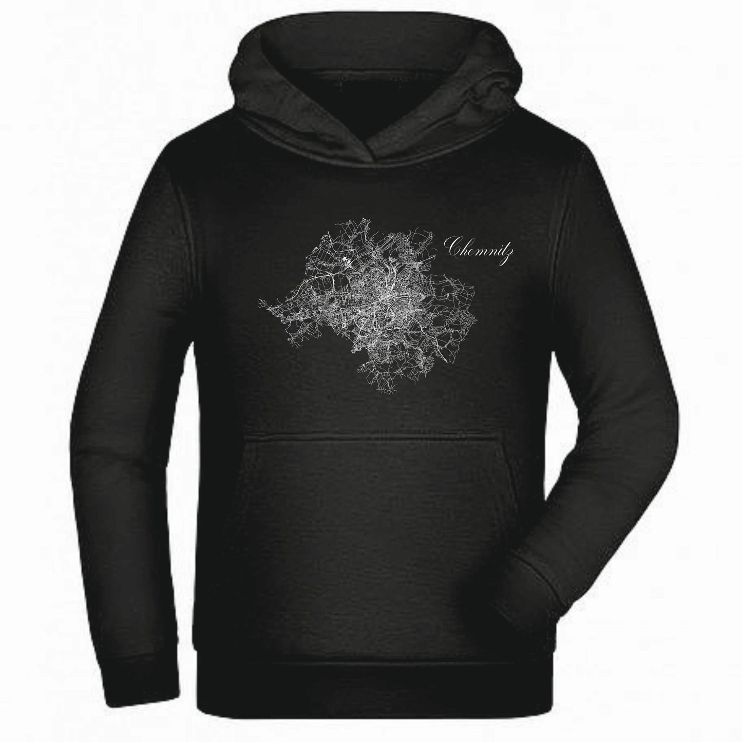 cooler Hoody mit Chemnitz Strassenkarte
