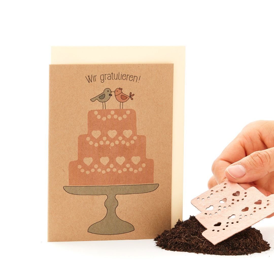 Hochzeitskarte "Torte"