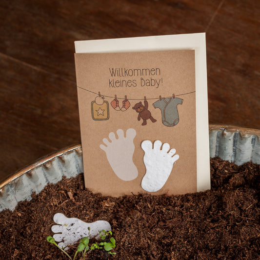 Geburtskarte "Willkommen kleines Baby"