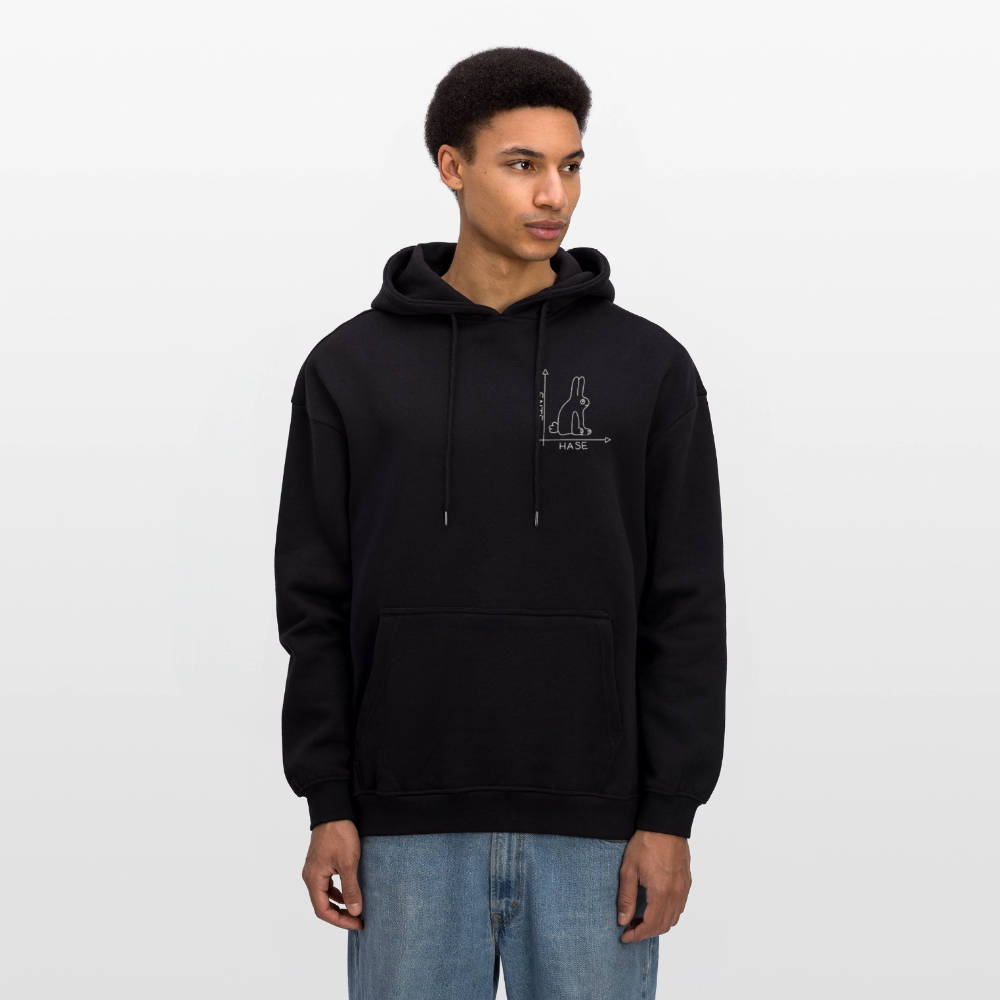Oversized Unisex Hoodie - Schwarz