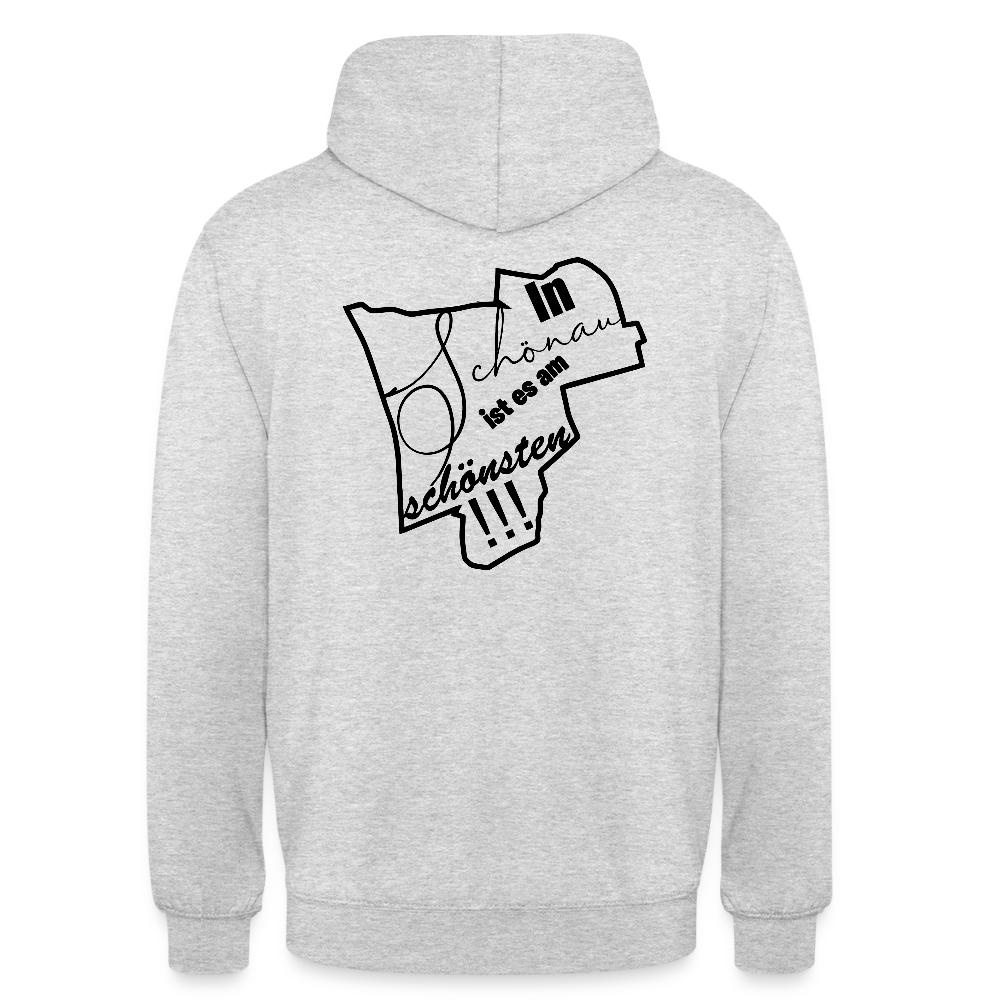 Unisex Hoodie - Hellgrau meliert