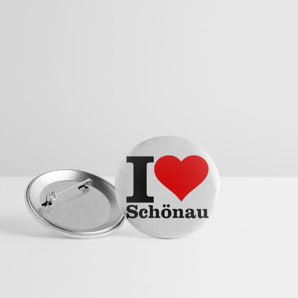 Buttons groß 56 mm (5er Pack) - Weiß