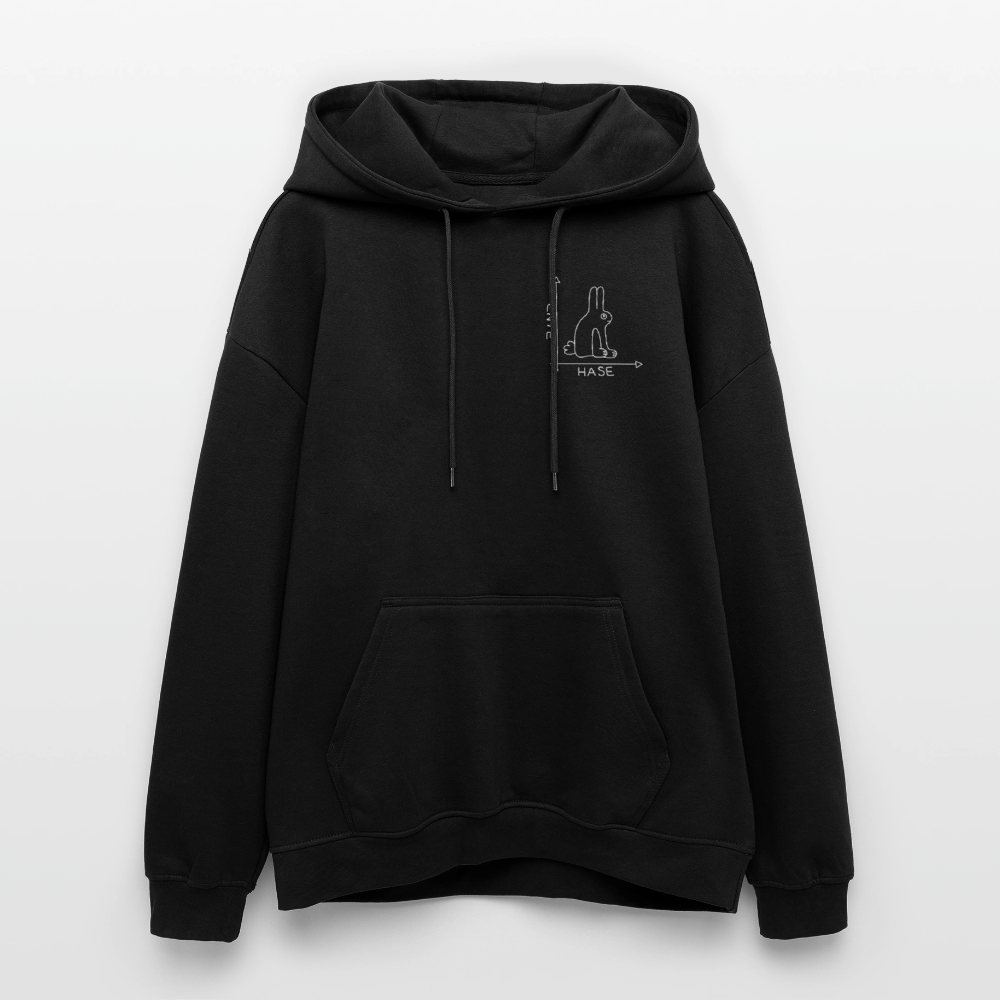 Oversized Unisex Hoodie - Schwarz