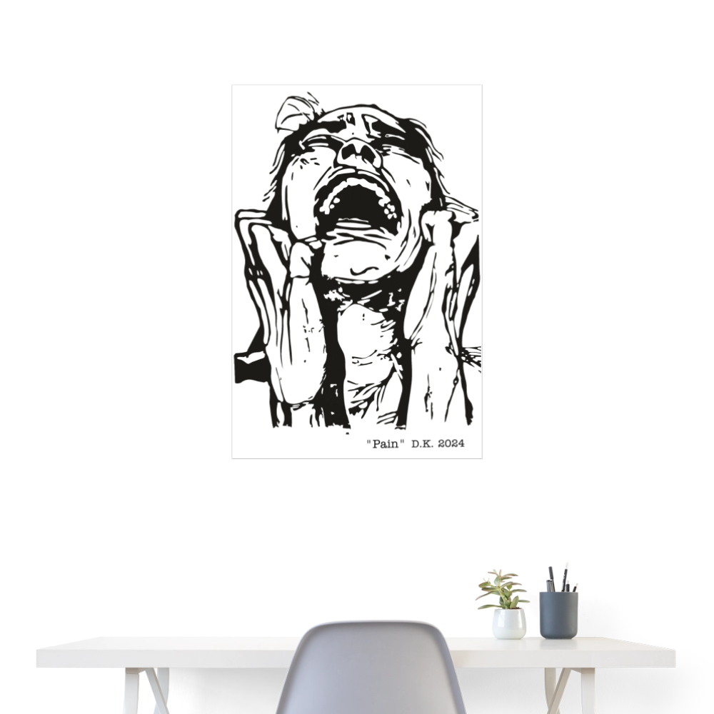 Poster 60x90 cm - Weiß