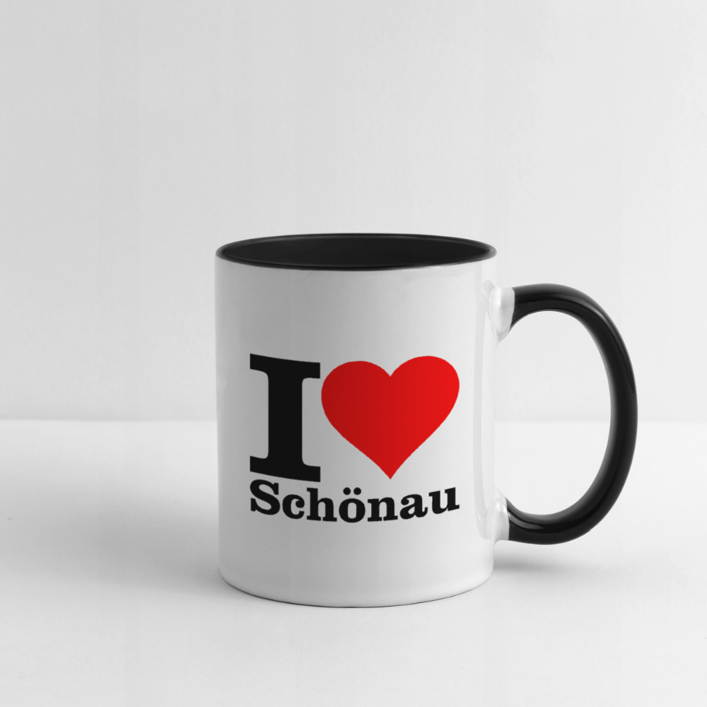 Tasse zweifarbig - Weiß/Schwarz