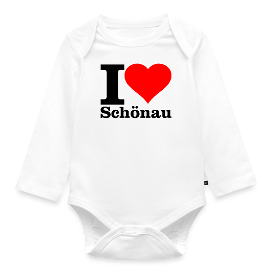 Baby Bio-Langarm-Body - Weiß