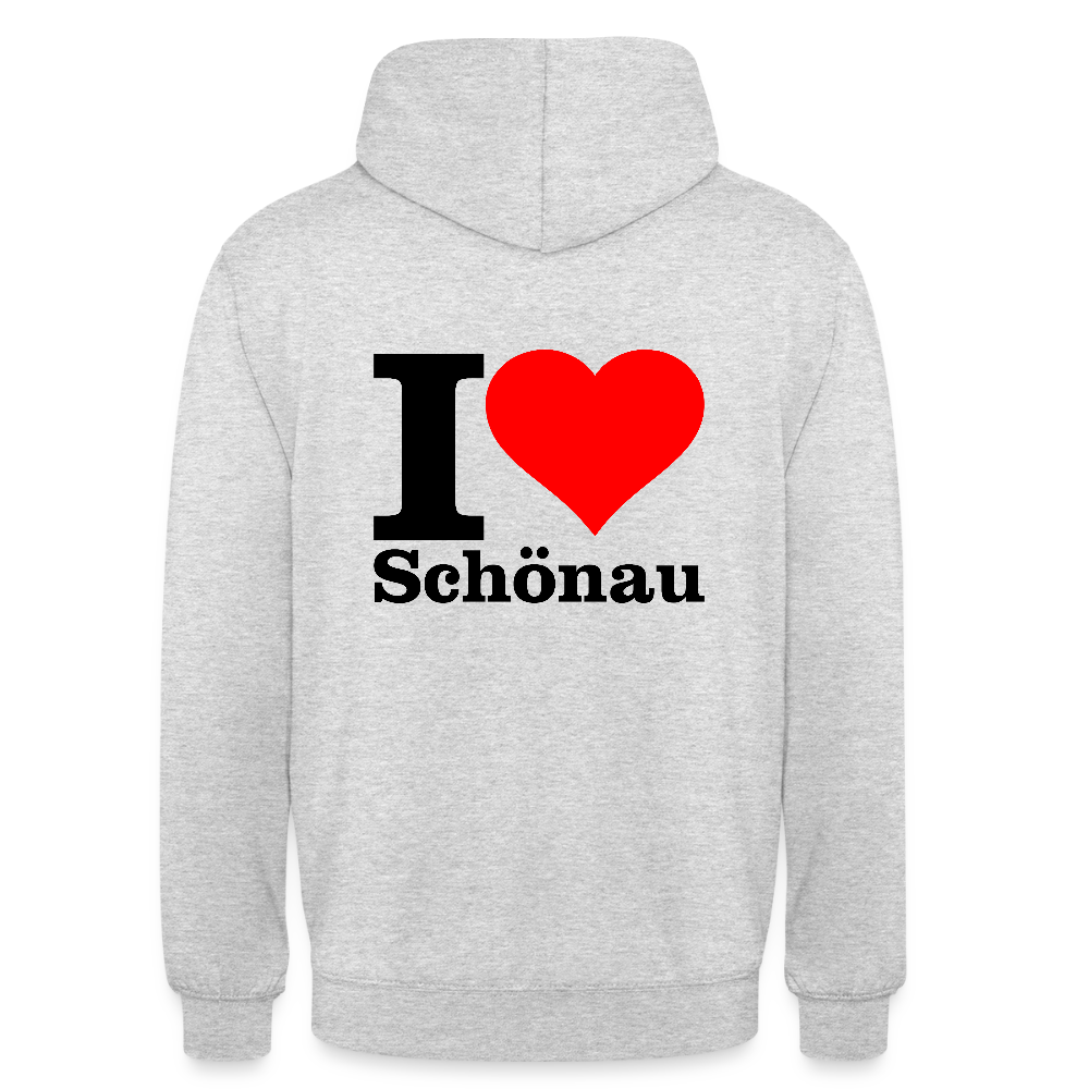 Unisex Hoodie - Hellgrau meliert