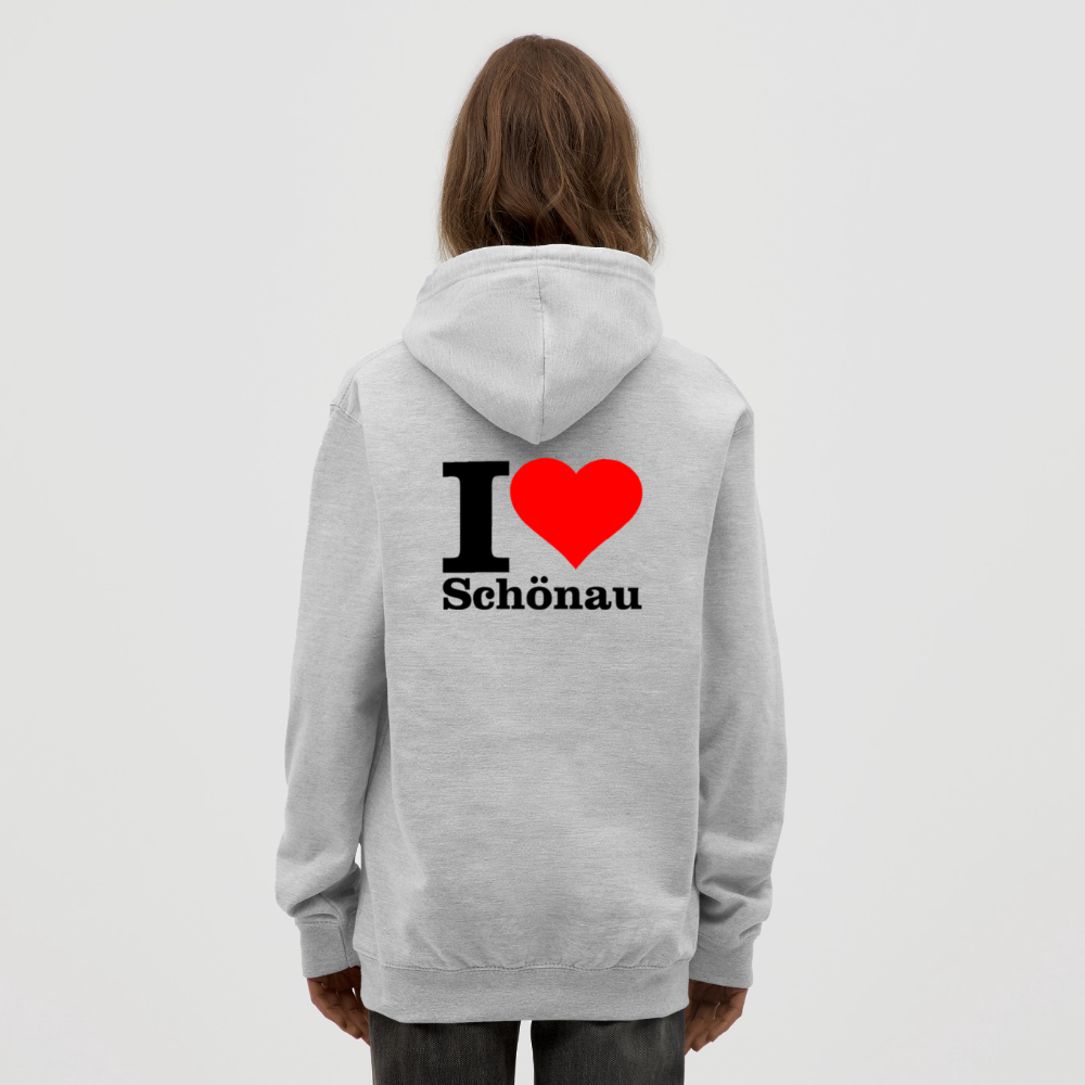 Unisex Hoodie - Hellgrau meliert