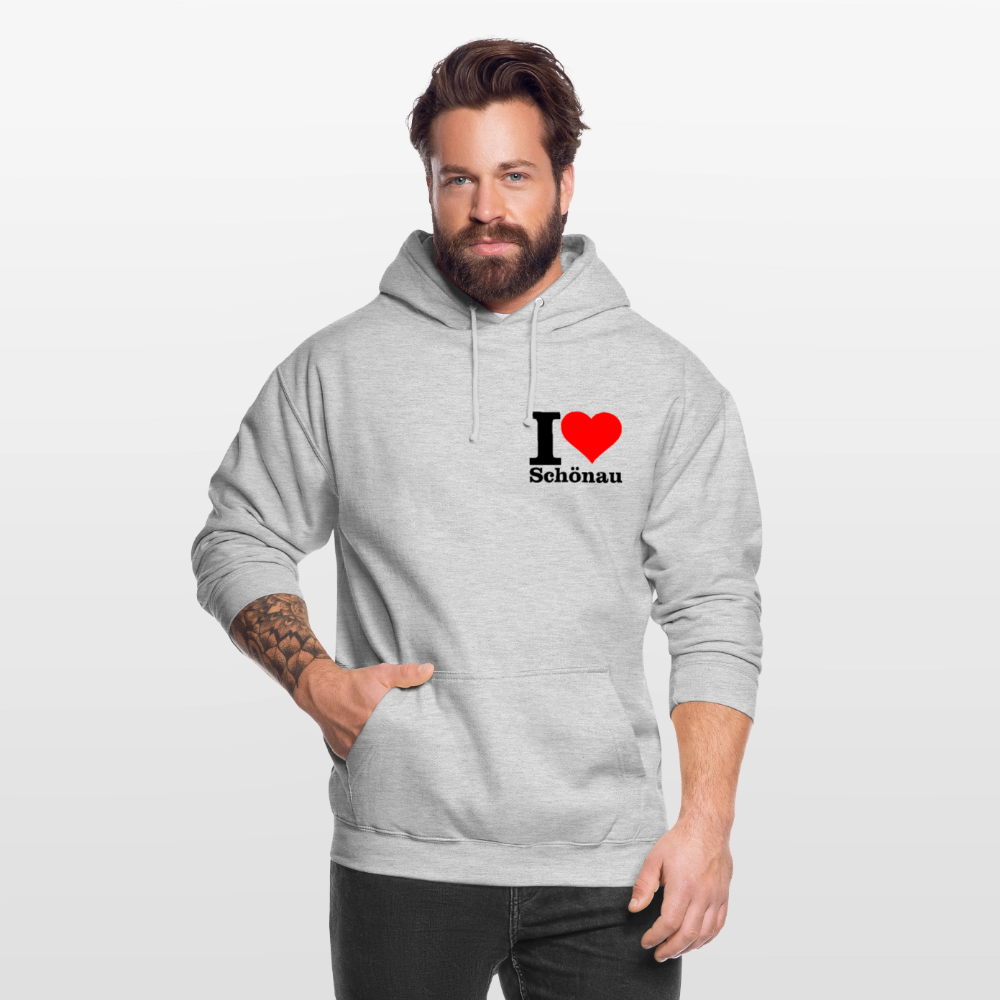 Unisex Hoodie - Hellgrau meliert