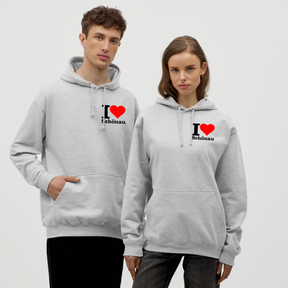 Unisex Hoodie - Hellgrau meliert