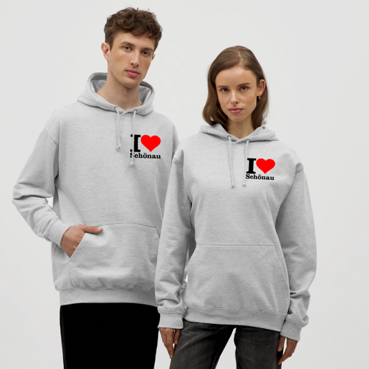 Unisex Hoodie - Hellgrau meliert