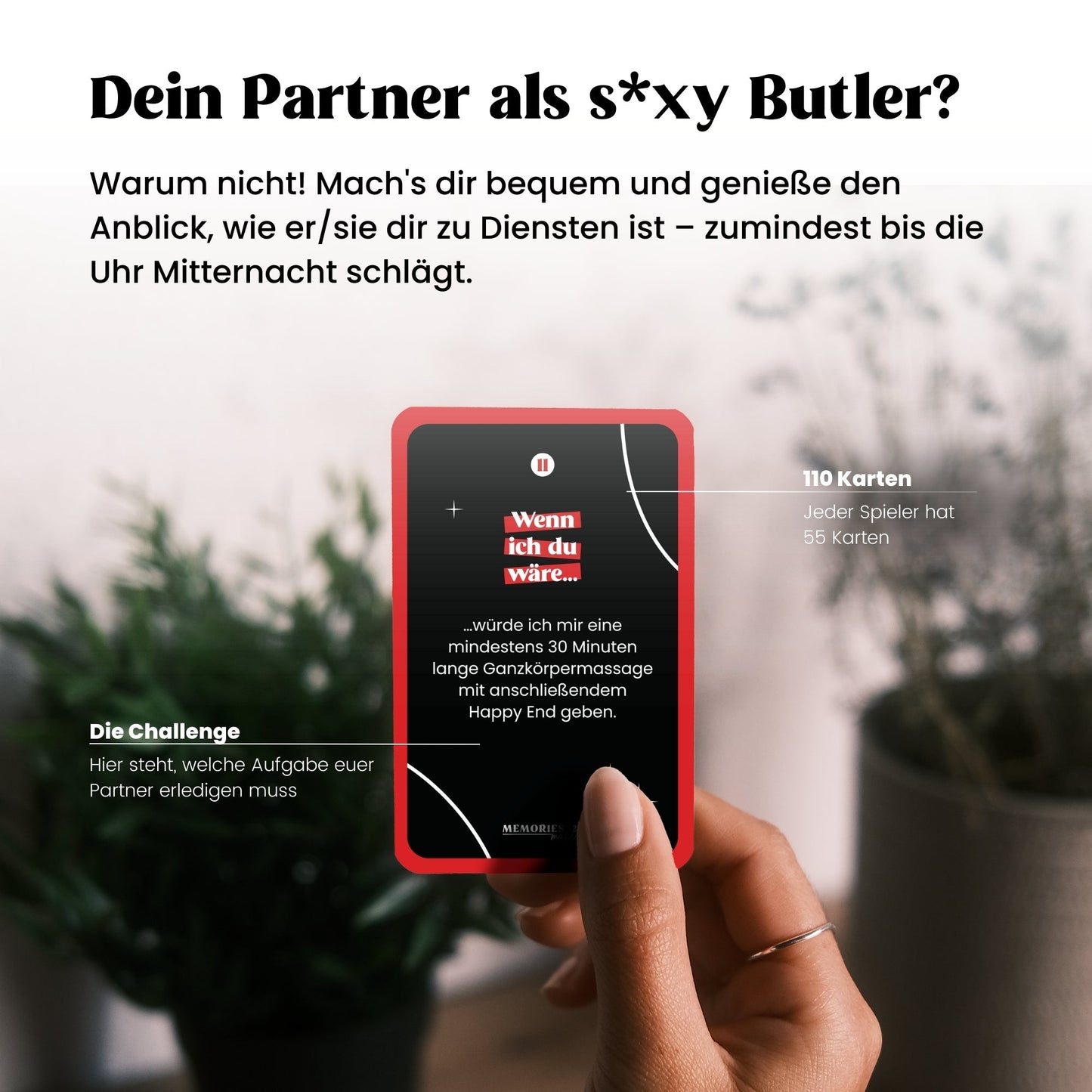 "Wenn ich du wäre" Dirty Edition - Kartenspiel für Paare
