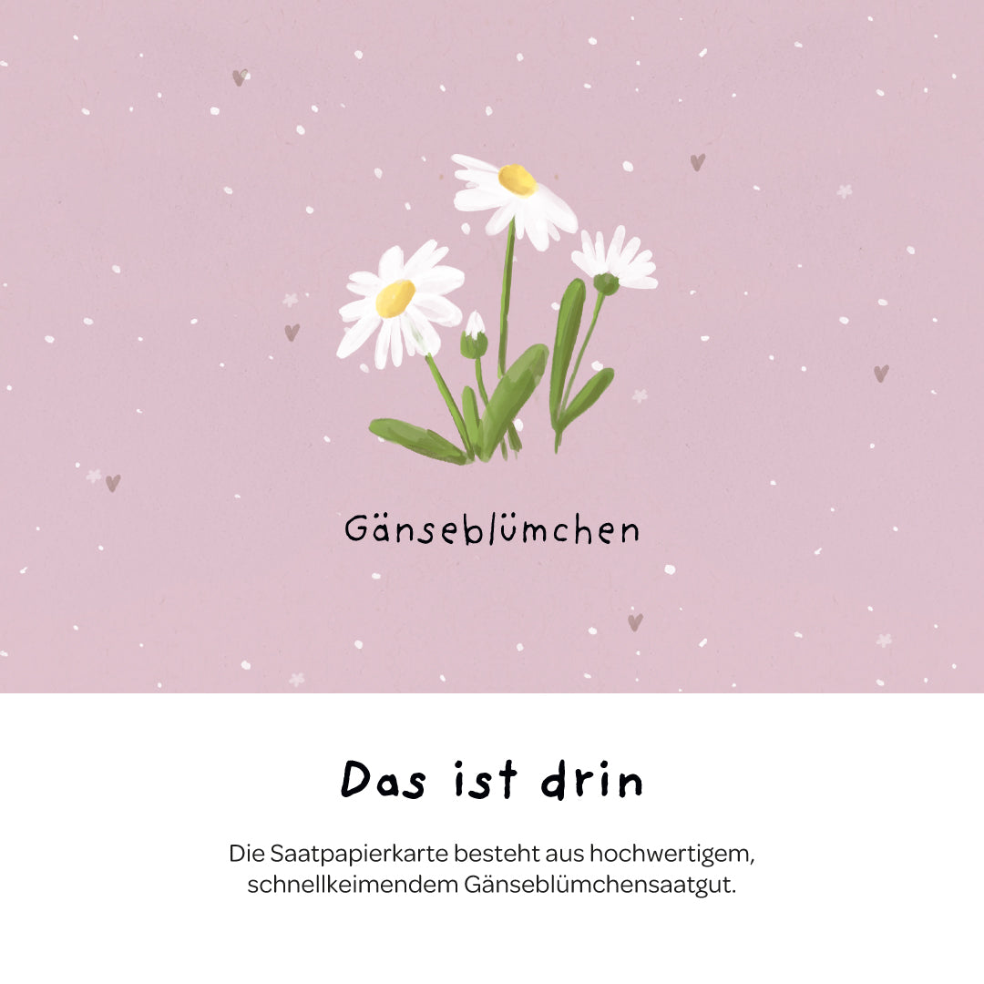 Grußkarte - Danke, dass du mir beim Wachsen geholfen hast