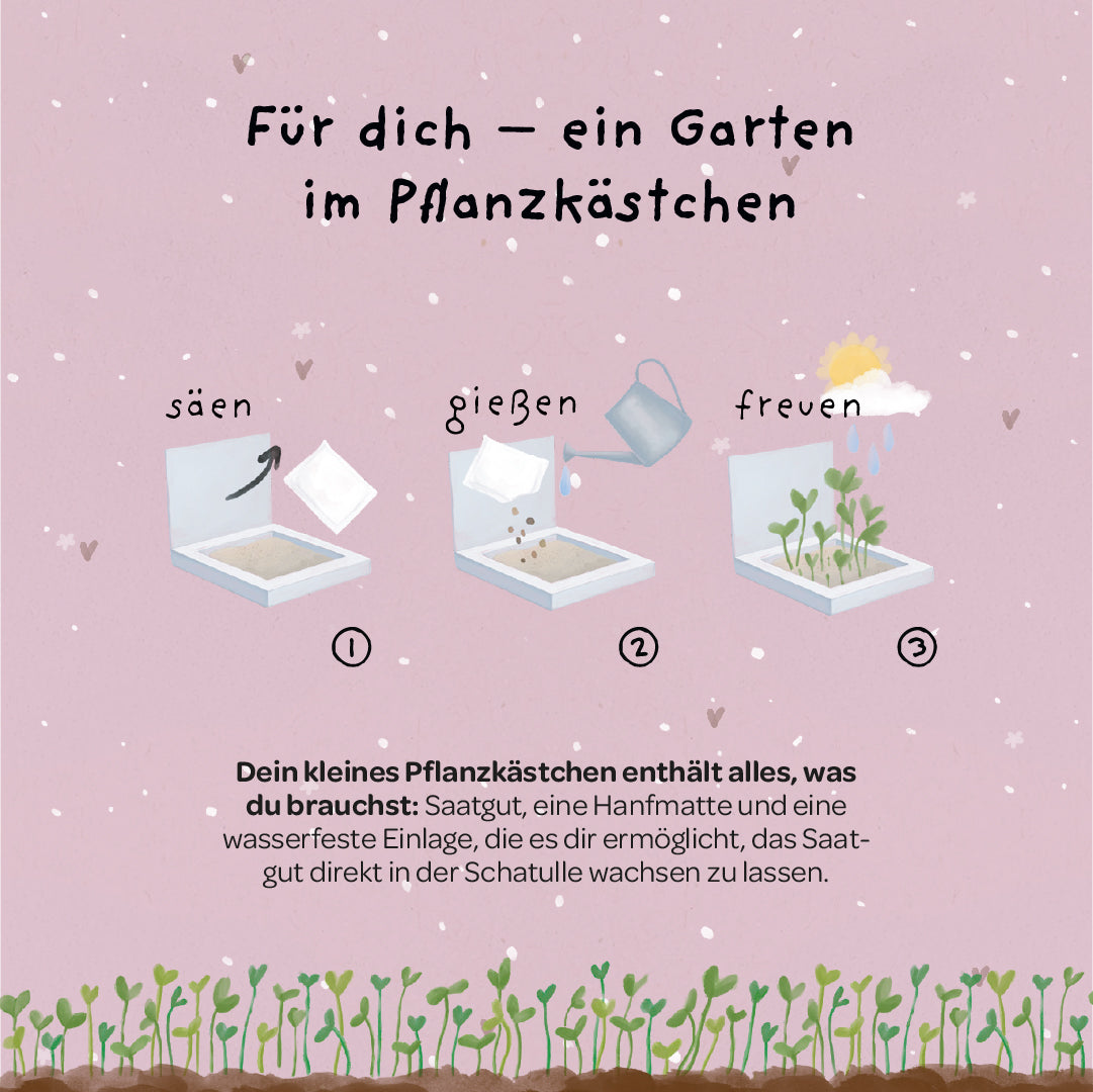 Pflanzkästchen - Danke, dass du mir beim Wachsen geholfen hast