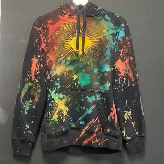 Unisex Hoody mit Farbklecksen und Spritzern, Unikat XS-5XL