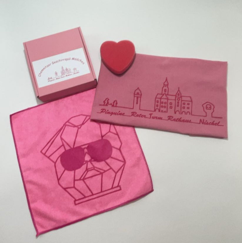 Chemnitzer Mädchen Spül-Set – Sauberkeit mit Stil und ganz viel Pink