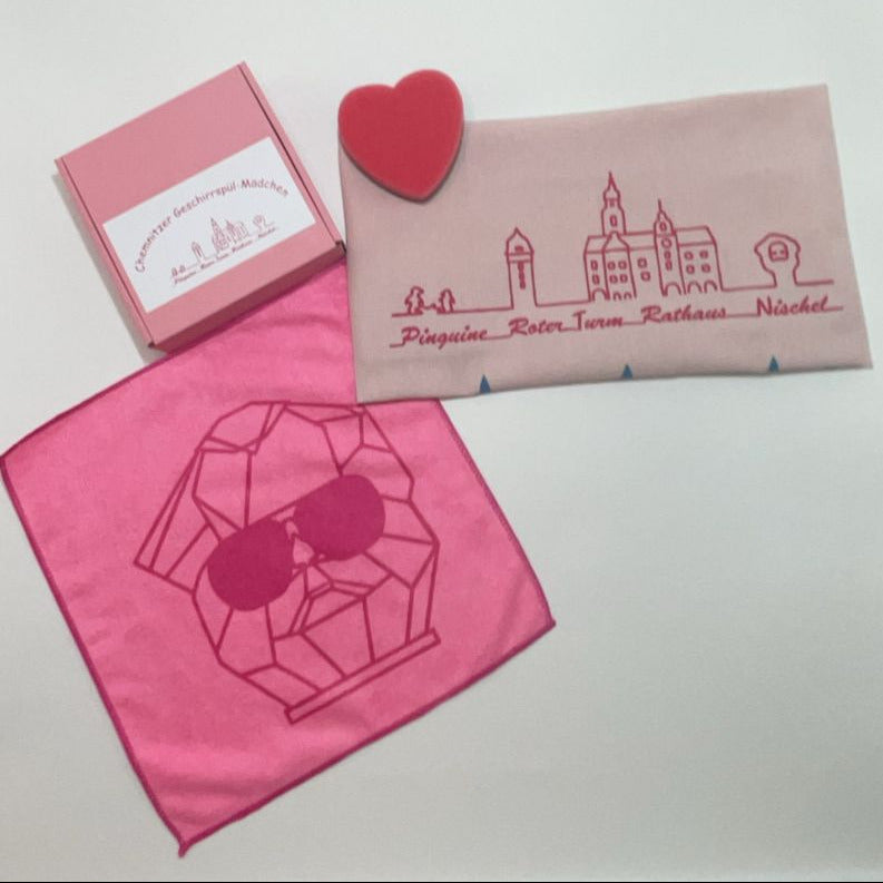 Chemnitzer Mädchen Spül-Set – Sauberkeit mit Stil und ganz viel Pink