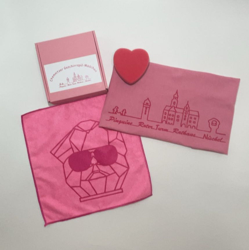 Chemnitzer Mädchen Spül-Set – Sauberkeit mit Stil und ganz viel Pink