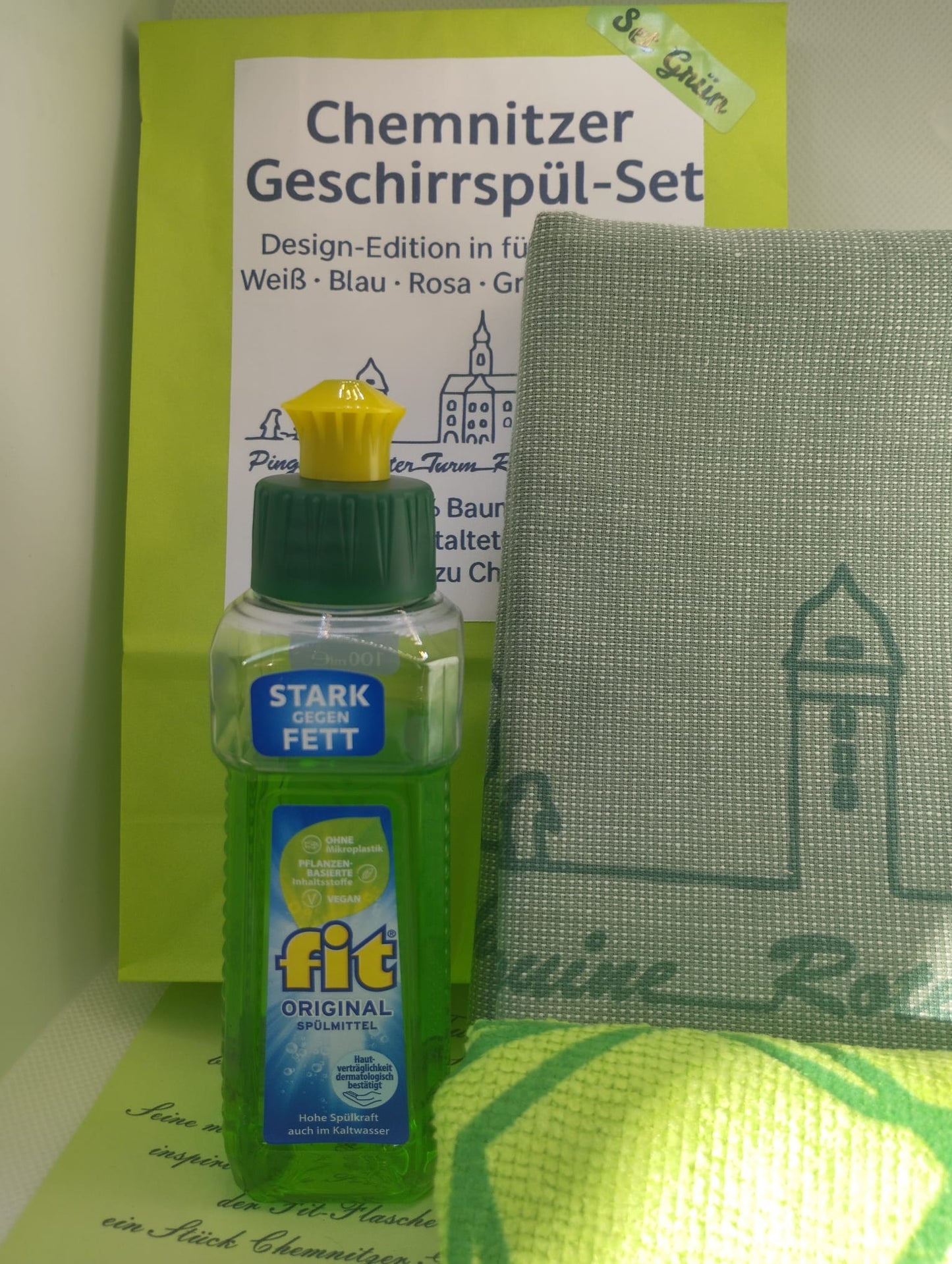 Chemnitzer Geschirr-Spülset - bringt frischen Schwung in die Küche!