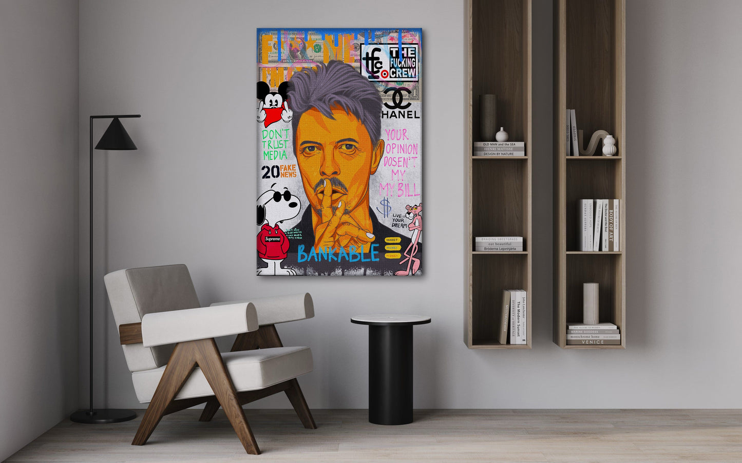 Andy Bowie - Leinwandbild Pop Art