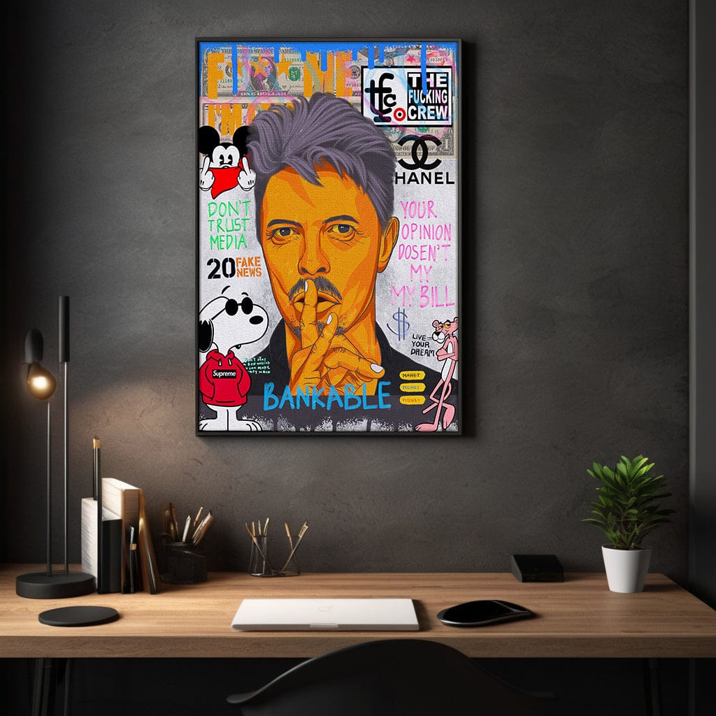 Andy Bowie - Leinwandbild Pop Art