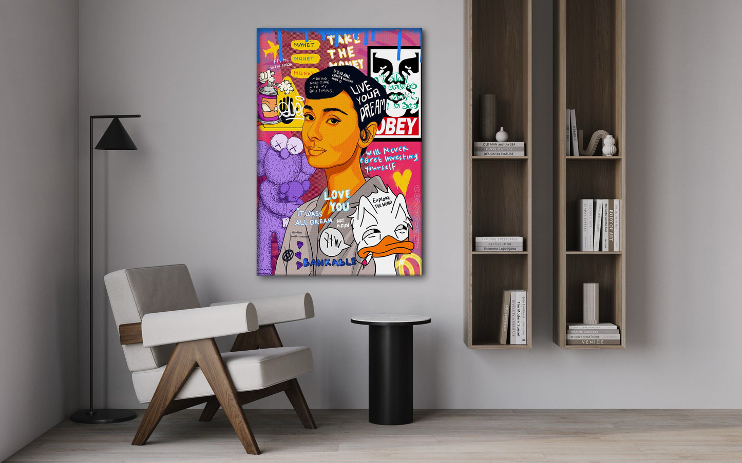Audrey Hepburn II - Leinwandbild Pop Art